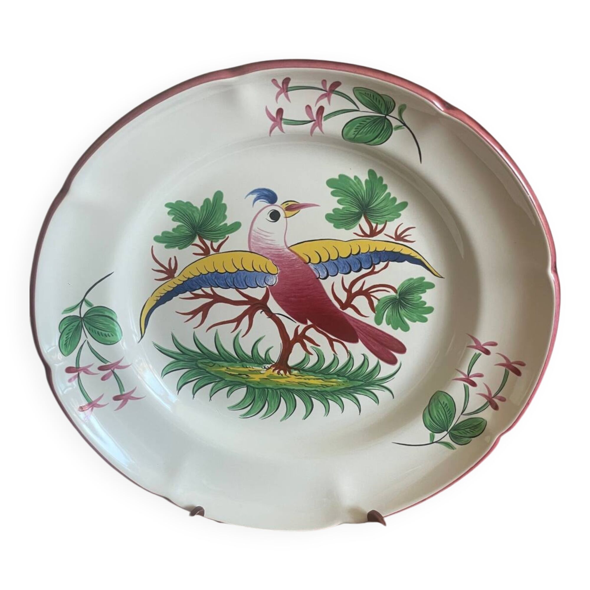 Assiette oiseau St Clément
