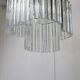 Trilobo pendant lamp in Murano glass by Venini, 1960s.