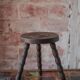 Vintage stool, tripod stool, occasional stool, wooden plant stand, side table, interior decoration.