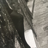 90s print, woman street, architecture