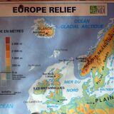 School map post vintage Europe edition MDI poster