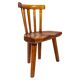 Swedish folk art chair from the 19th century with highly decorative forms.