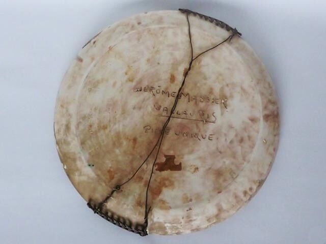 Signed Vallauris Jérôme Massier ceramic dish