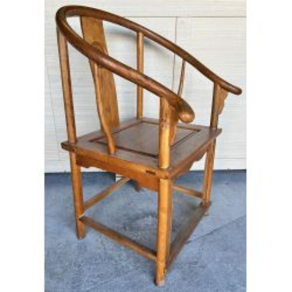 Fauteuil chinois fer à cheval