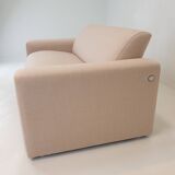 Banc à deux places Artifort Modèle 691, rembourré en laine rose douce, années 1980.