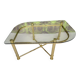 Table basse vintage laiton 1980"