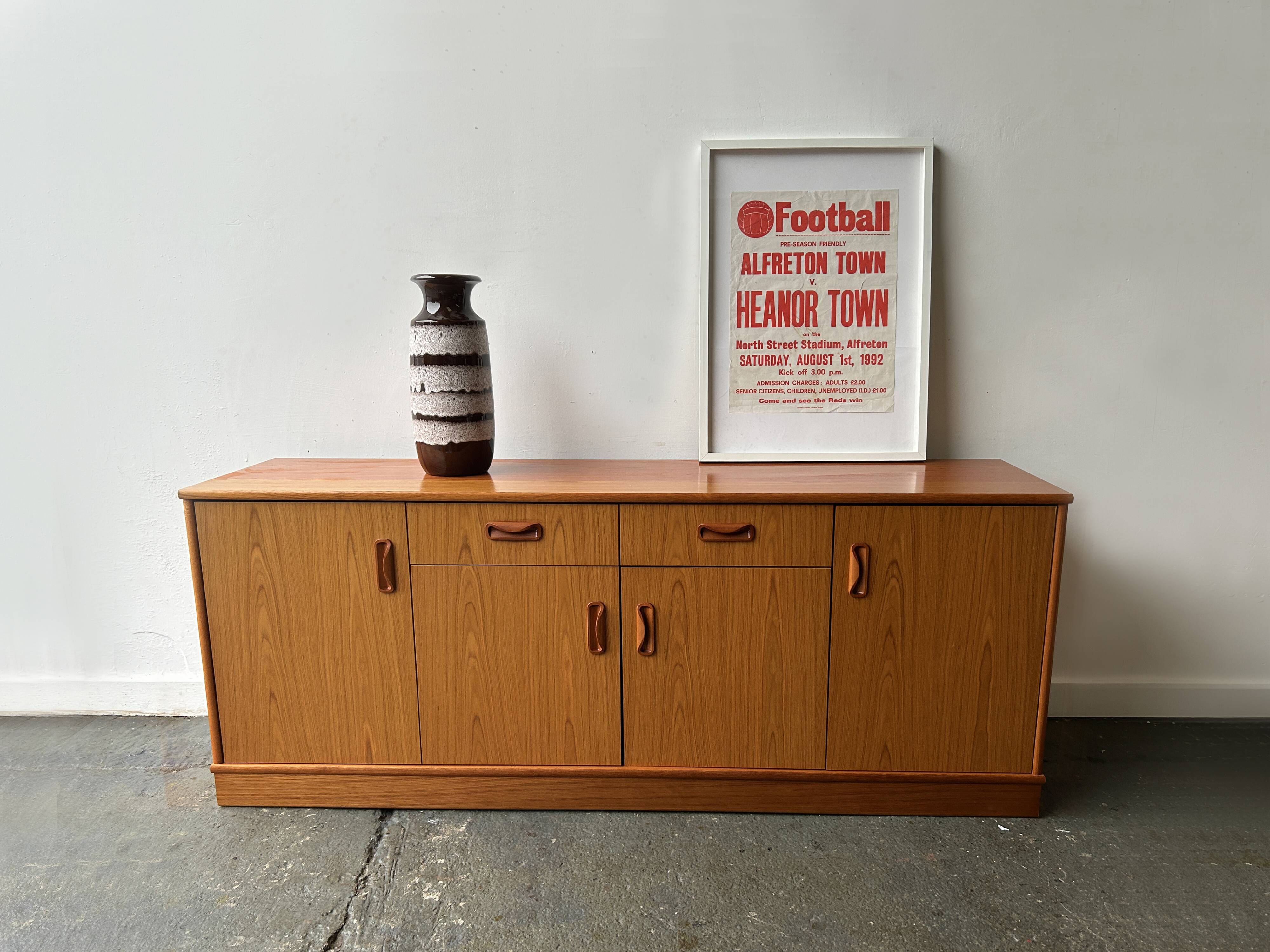 Rare 1960/70s Mid-Century teak G Plan Fresco sideboard by V B Wilkins