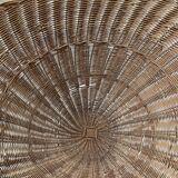 Wicker garden basket on tripod support