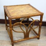 Rattan bedside table