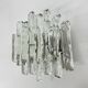 Wall sconces in Murano ice glass and metal by J.T. Kalmar for Kalmar, 1960s