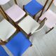 6 colorful 80s beech chairs