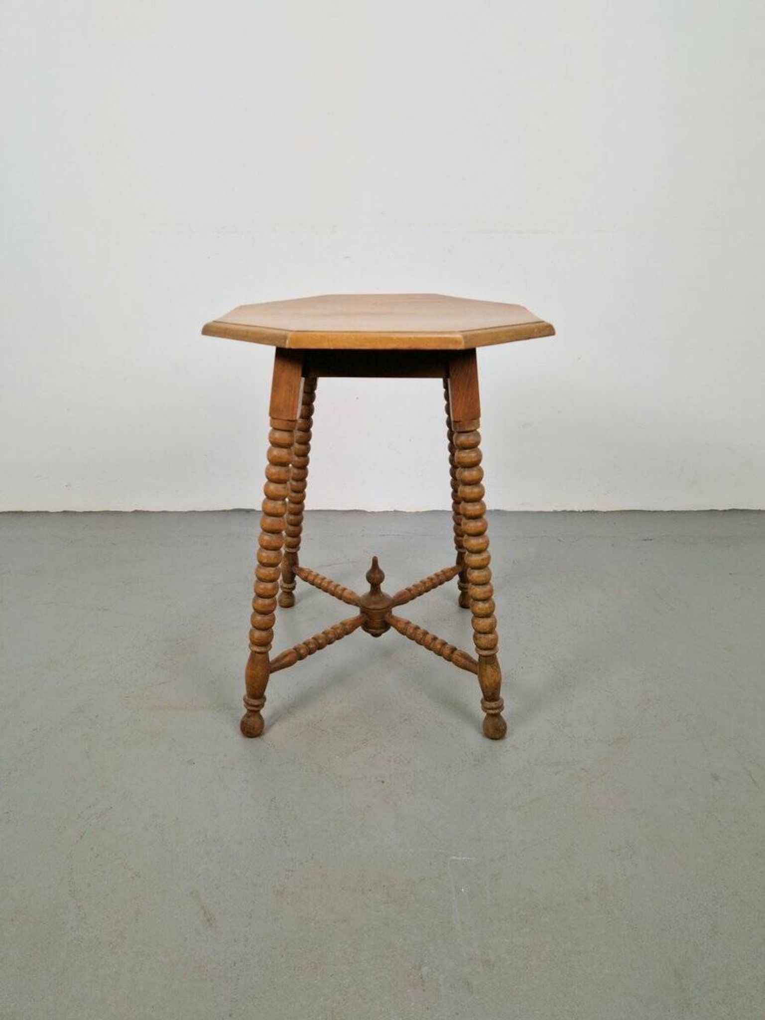 Vintage Dutch Bobbin Side Table, 1930s