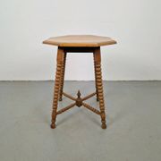 Vintage Dutch Bobbin Side Table, 1930s