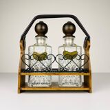 Tantalus Vintage Decanters for Cognac and Whisky, Italy, 1960s, set of 2