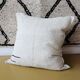 Housse de pouf artisanale en coton recyclé tissé main