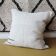 Hand-woven handmade pouf cover made from recycled cotton