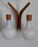applique double teck et opalines suspendues scandinave