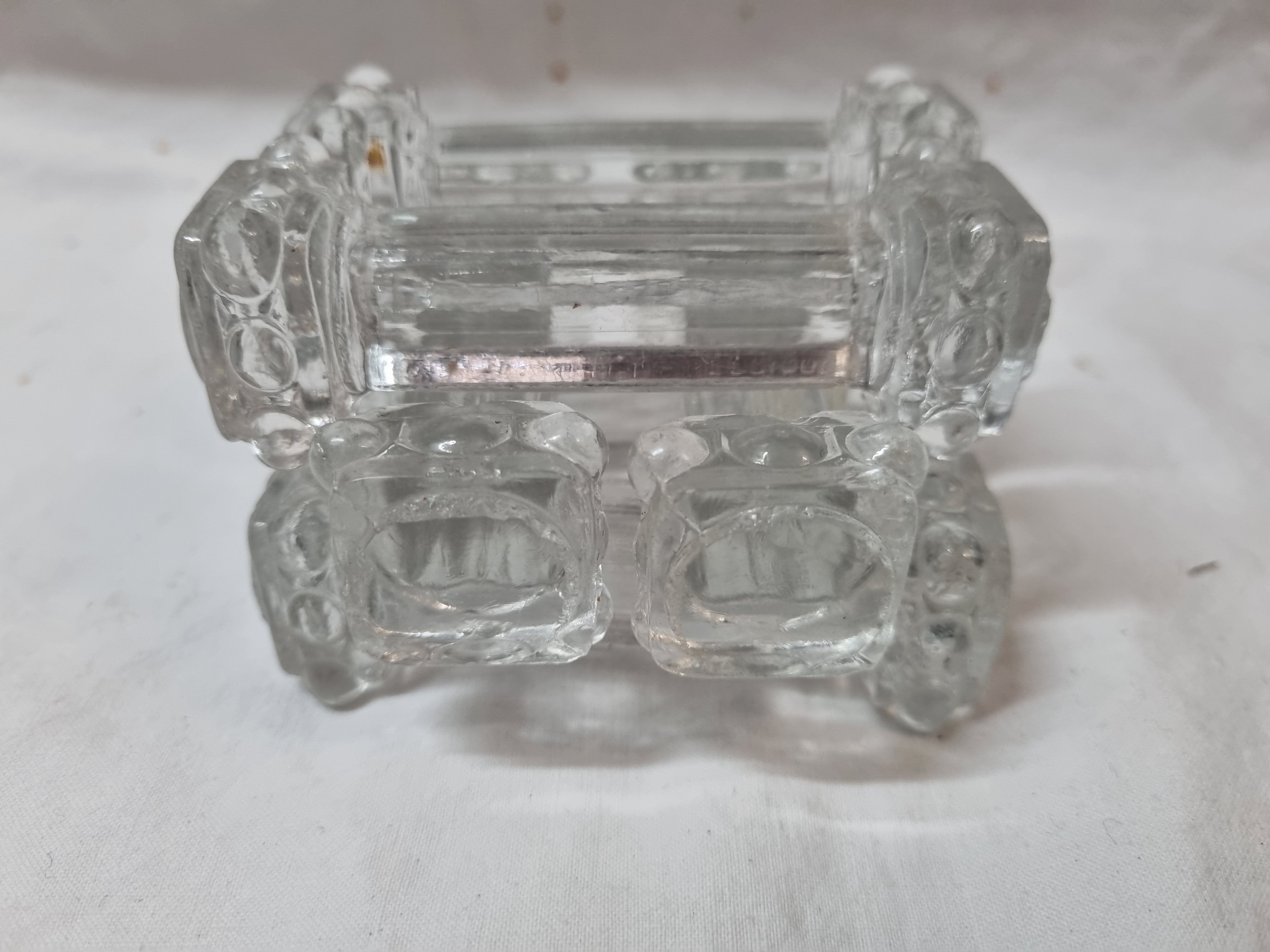 6 glass knife holders from 1980