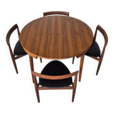 Ensemble de salle à manger "Roundette" par Hans Olsen pour Frem Røjle, Danemark, années 1960.