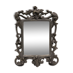 Miroir baroque anthracite