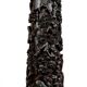 Important high Asian column / saddle in carved wood, circa 1880, Indochina