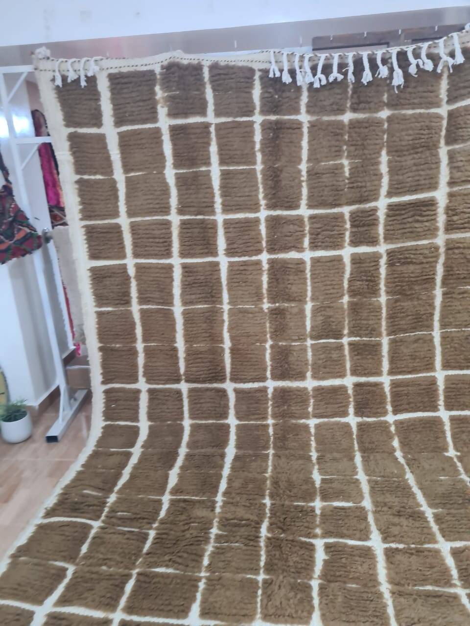 Handmade wool Berber rug 300X200 cm