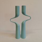 Set of 2 candlesticks, made of steel by Mikaela Dörfel for Menu, Denmark