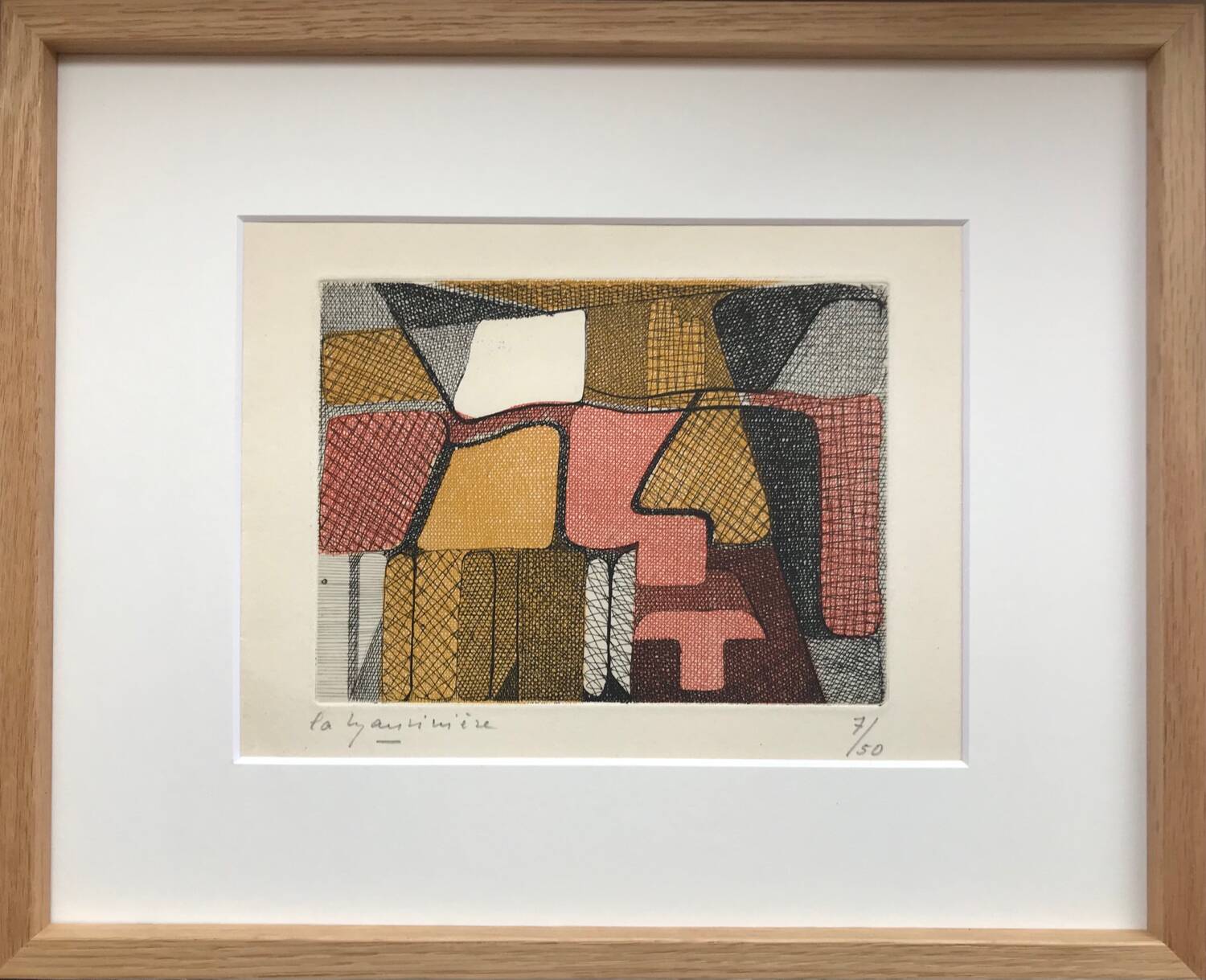 Elisabeth de la mauviniere 1905-2007. etching aquatint signed.