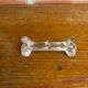 Series 5 antique knife rests portieux molded glass vintage tableware