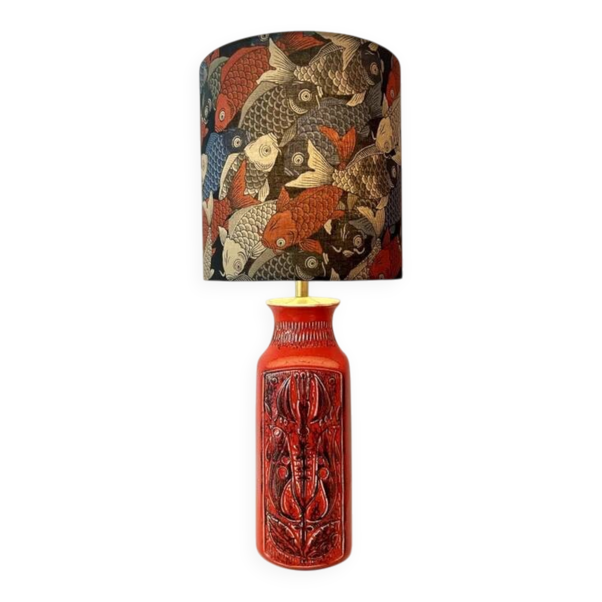 Table lamp from the 1960s, Bay vase - Bodo Mans