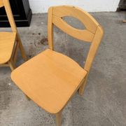 Set of 6 beech chairs