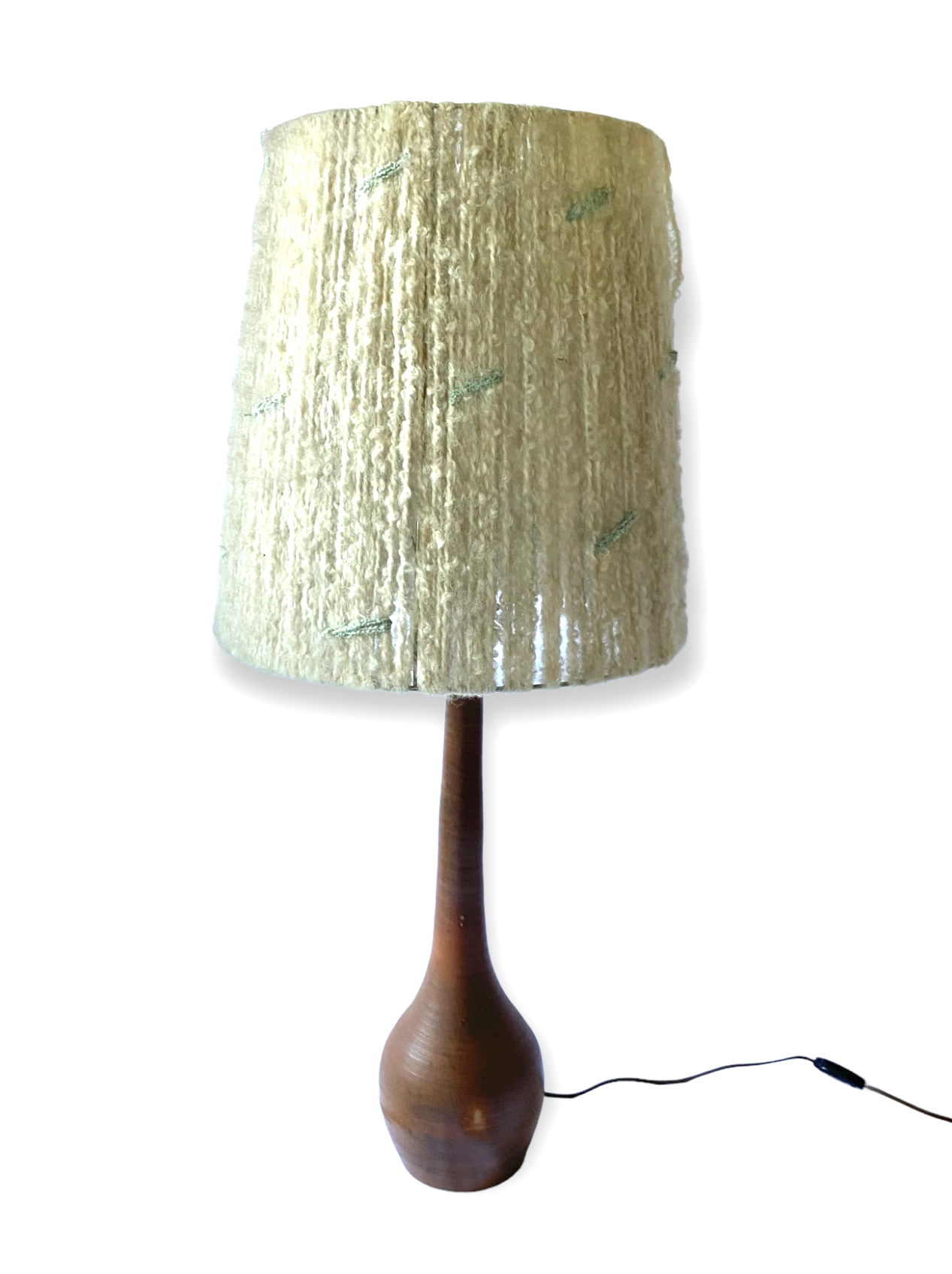 Mid-century earthenware table lamp, France 1950s
