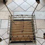 Coffee table with vinyl magazine holder 1960s