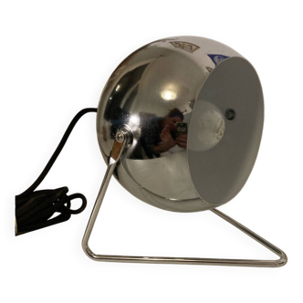 Chrome eyeball style lamp