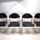 Ensemble de quatre chaises de salle à manger Coro par Luigi Origlia, 1980