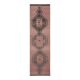 1970s Turkish Oushak Handmade Wool Cotton Pink Runner Rug 100x349