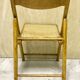 Duo of canned folding chairs