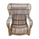 Rattan wicker armchair from the 60s/70s