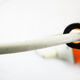 Lamp lampshade industrial day suspension metal enamelled sheet orange