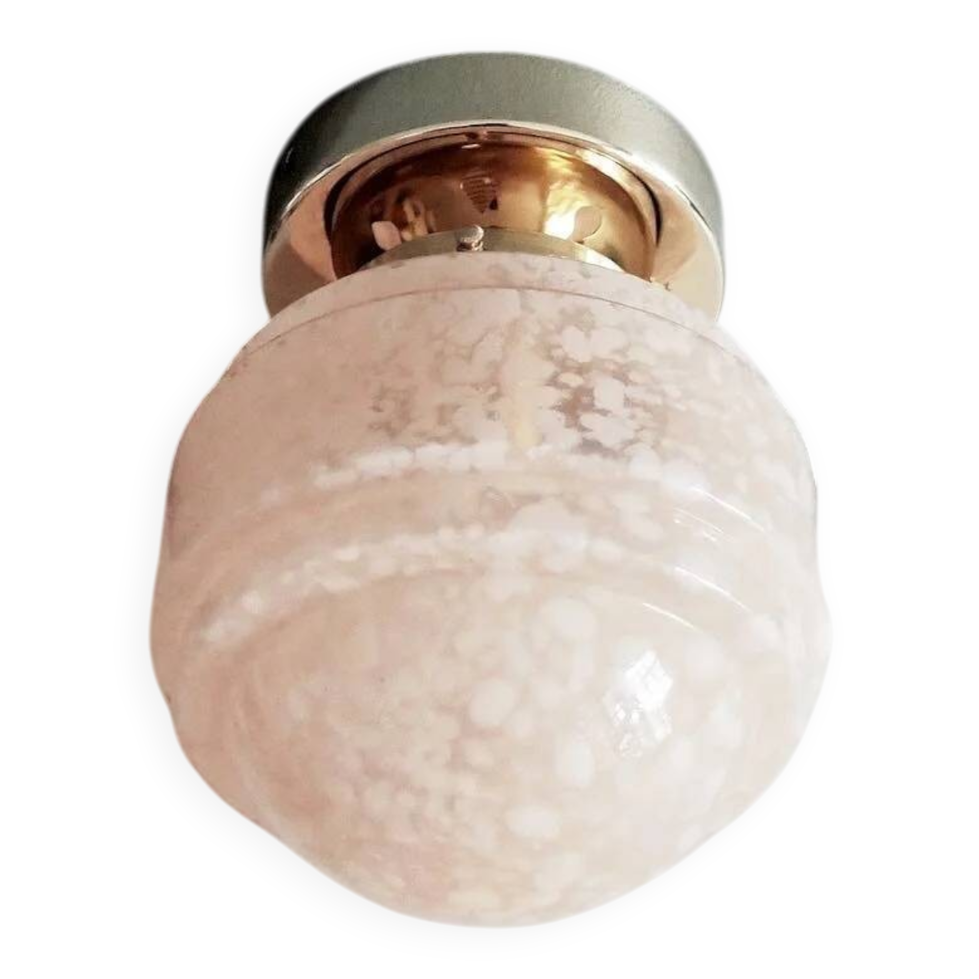 Clichy glass wall light pink