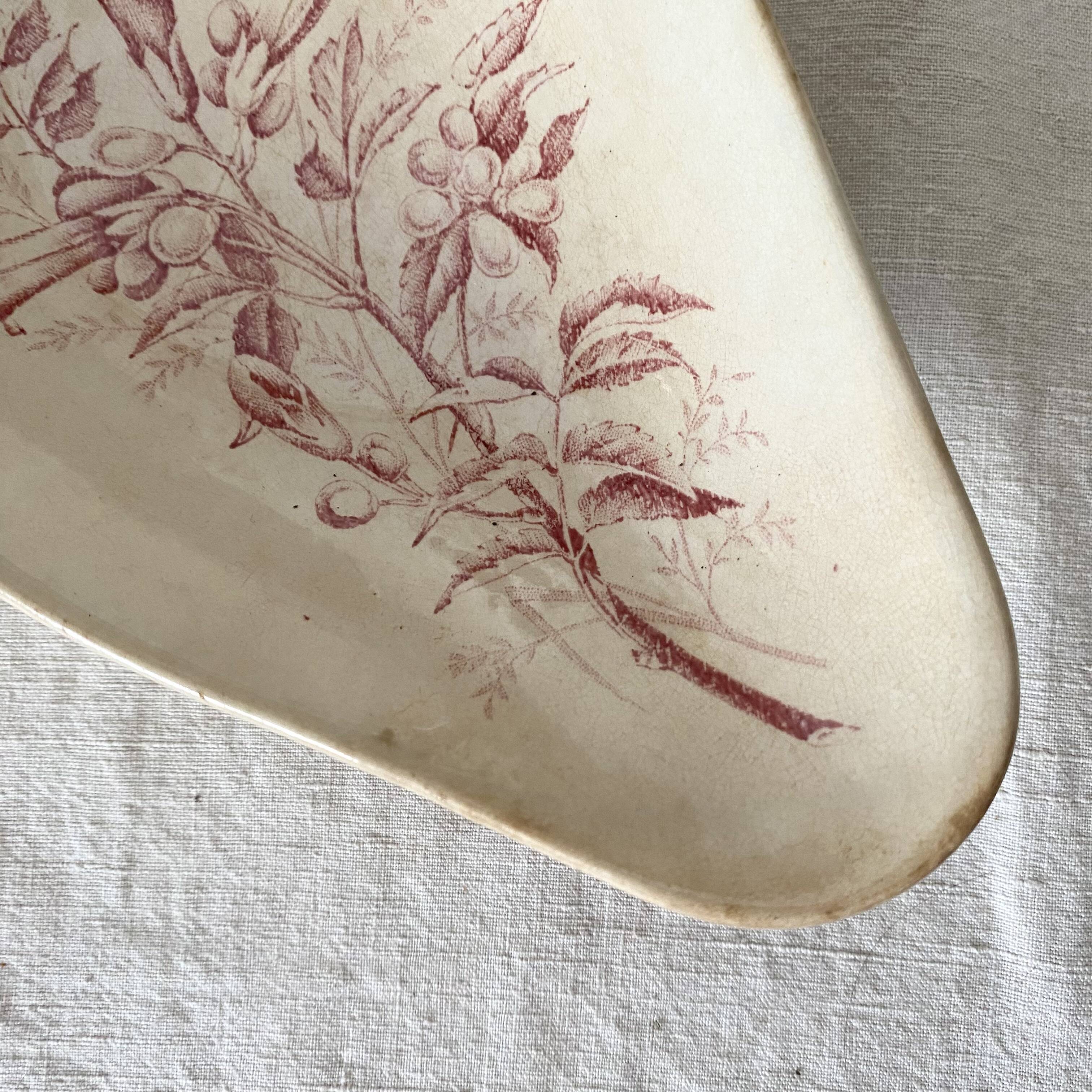 Badonviller ironstone dish with Virginia jasmine