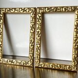 Paire de Cadres Anciens ART NOUVEAU en bois doré
