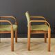 Four mid century armchairs vintage - set of 4 chairs