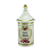 Pharmacy jar extracted from VIOAE French creation Huet family porcelain maker