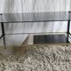 Modernist coffee table in metal and smoked glass - 50s/60s