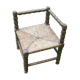 Chaise paillée pour enfant