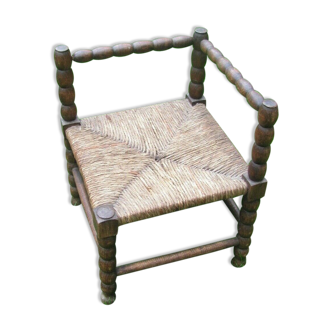 Chaise paillée pour enfant