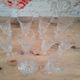 Lot de 10 flûtes à champagne en verre ciselé