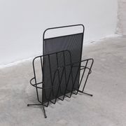 Rare magazine holder by Mathieu Matégot for Artimeta, 1950s