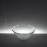 Glass bowl Trigona for Holmegaard, Denmark 1980s